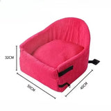 Ultimate Washable Dog Car Seat Cover & Cushion - Travel Comfort for Your Pet