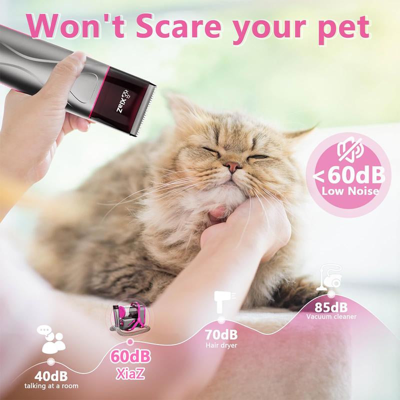 Professional Clippers with 10 Proven Grooming Tools for Dogs and Cats