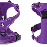 Truelove Adjustable No-Pull Reflective Dog Harness - Comfortable Control Vest in Purple, Size S