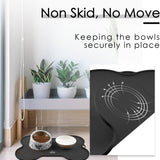 Premium Waterproof Silicone Dog and Cat Feeding Mat - Non-Spill Design, 20.5