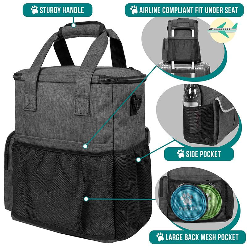 Petami Dog Travel Bag Pet Supplies Accessories Organizer