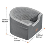  Waterproof Dog Booster Seat for Car with a Storage Pocket