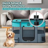Ultimate Portable Foldable Dog Playpen - Perfect Indoor & Outdoor Puppy Crate Kennel House