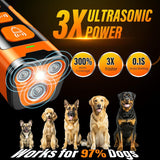 Dog Bark Deterrent Device, 3X Ultrasonic anti Barking, 6 Training Modes 23 FT Range Barks No More Indoors Outdoors Behavior Correct Safe & Humane Rechargeable Compact Bark Control for Dogs