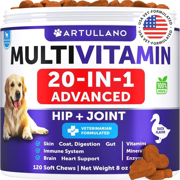 Ultimate 20-in-1 Dog Multivitamin Chewables with Glucosamine for Optimal Health