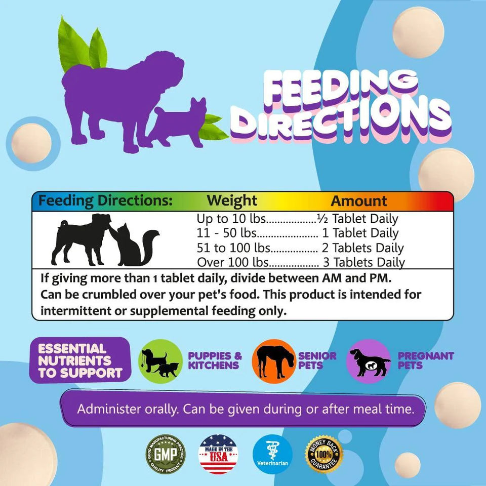 Premium Prenatal Multivitamins for Dogs and Cats - Enriched with Folic Acid and Essential Minerals