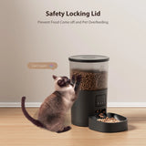 Smart Wi-Fi Cat Feeder with 3L Capacity, Timer Function, and 180-Day Battery Life