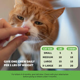 Cat Probiotics Chews - Crunchy & Creamy Treats for Gut & Immune Health