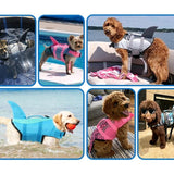 Dog Life Jacket with Rescue Handle - Adjustable Flotation Vest for Small, Medium, and Large Dogs - Ideal for Swimming Pools and Beaches