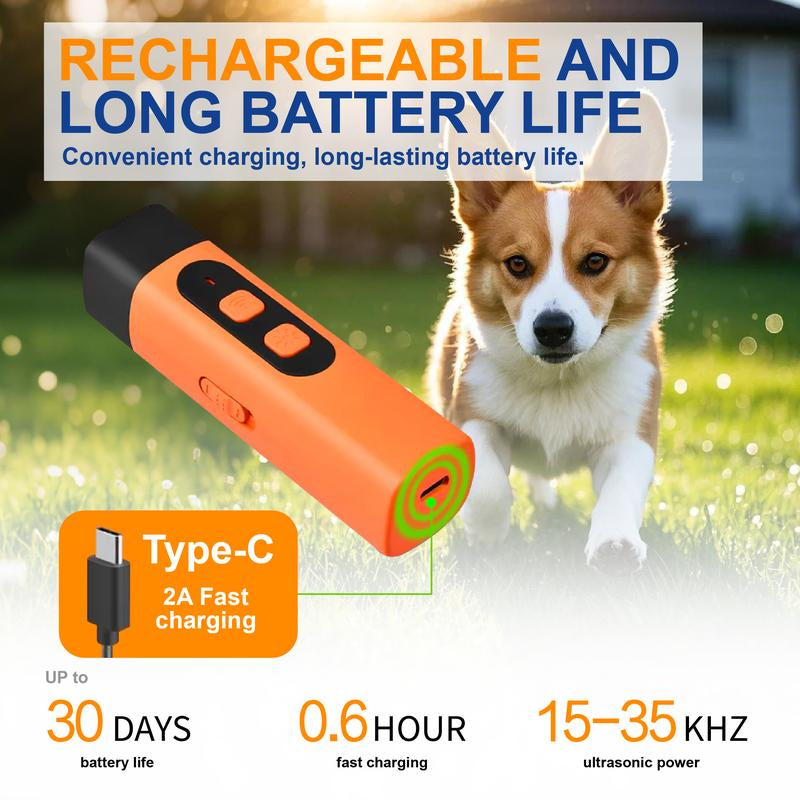  Dog Training Tool Dog Bark Deterrent Device with LED Flashlight