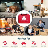 Ultimate 61-Piece Portable Pet First Aid Kit for Dogs and Cats - Essential Medical Supplies for Outdoor Travel and Camping