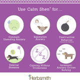 Calm Shen - Natural Herbal Calming Powder for Dogs and Cats - 150G Anxiety Relief Supplement