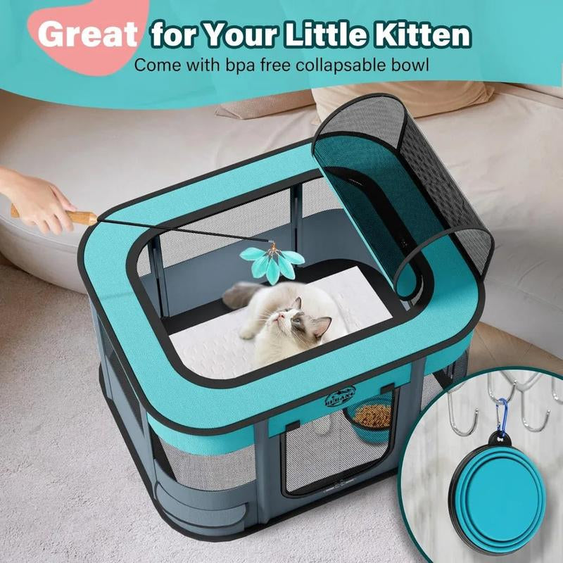 Ultimate Portable Foldable Dog Playpen - Perfect Indoor & Outdoor Puppy Crate Kennel House