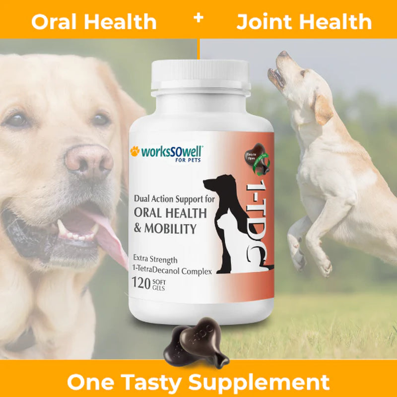1-TDC Oral Health & Joint Mobility Support for Happy, Active Dogs