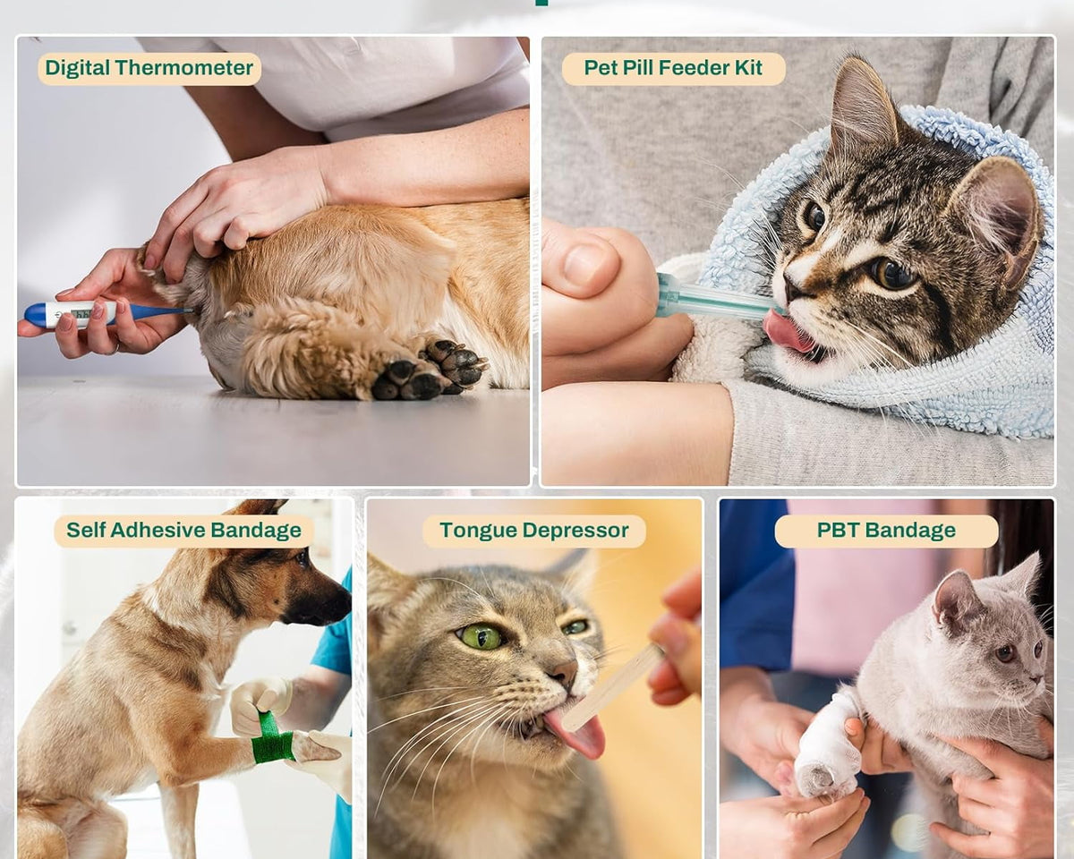 Ultimate Pet First Aid Kit: Essential Emergency Supplies for Dogs & Cats - Perfect for Home, Hiking, Traveling & Camping!