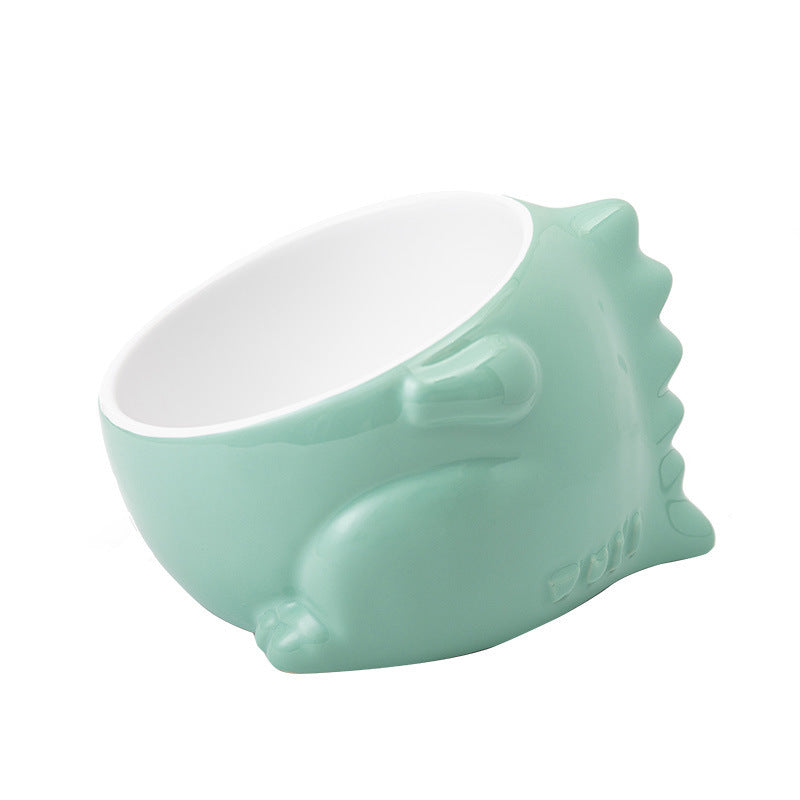 Cat Pet Bowl Ceramic Bowl Food Bowl Anti-tipping Animal Series Pet Ceramic Bowl
