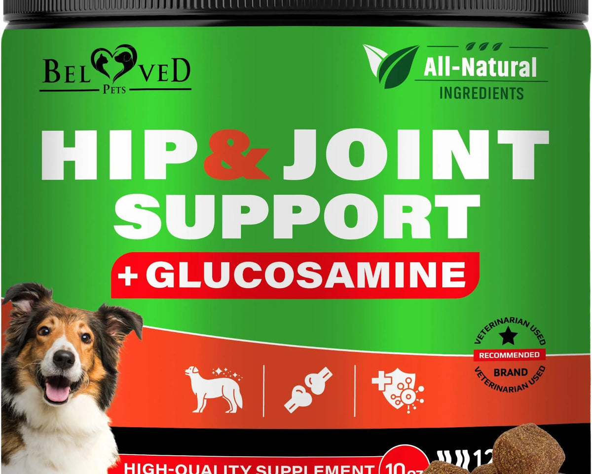 Premium Hip & Joint Soft Chews for Senior Dogs - Natural Arthritis Relief with Glucosamine, Chondroitin & Turmeric for Enhanced Mobility