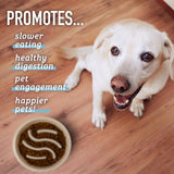Puzzle Slow Feeder Dog Bowl - 2-Cup Capacity with 7.5-8 Inch Opening Suitable for All Breeds