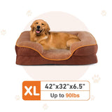 Premium Orthopedic Memory Foam Pet Bed for Small Dogs and Cats - Washable Cover, Non-Slip Base, Waterproof Liner, and Egg Crate Foam for Superior Sleep Comfort