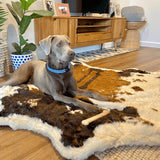 Puprug Premium Orthopedic Memory Foam Dog Bed with Faux Fur in Animal Print, 55