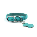 Classic Leather Dog Collar with Hangtag - My Pet Collective Classic Leather Dog Collar with Hangtag