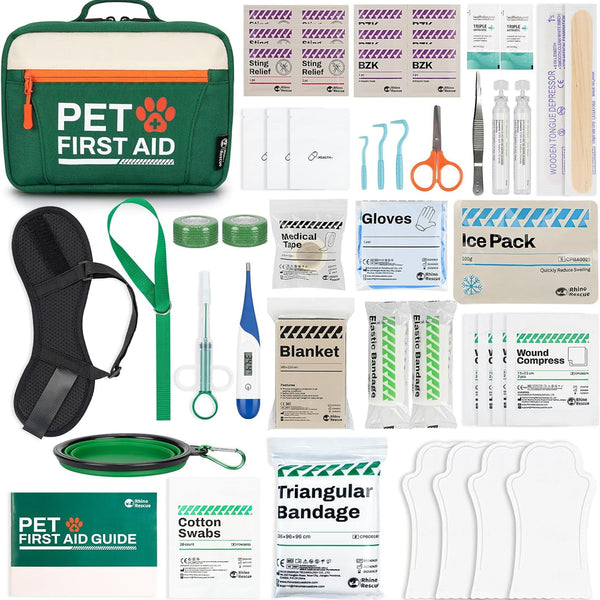 Ultimate Pet First Aid Kit: Essential Emergency Supplies for Dogs & Cats - Perfect for Home, Hiking, Traveling & Camping!