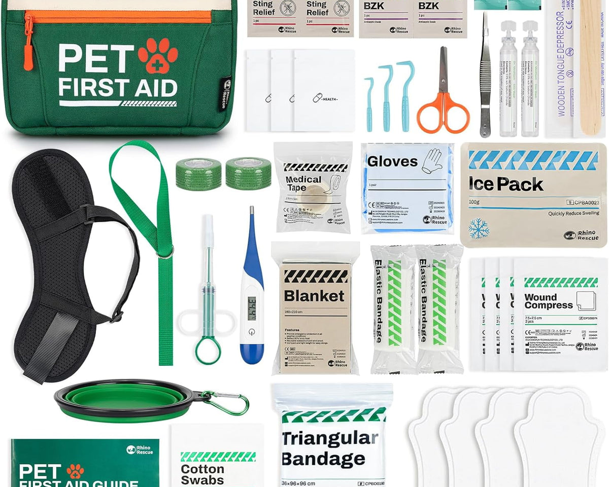 Ultimate Pet First Aid Kit: Essential Emergency Supplies for Dogs & Cats - Perfect for Home, Hiking, Traveling & Camping!