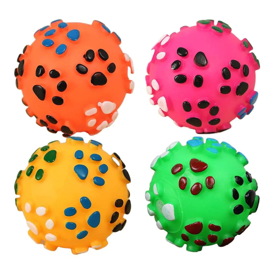 PawJoy Squeaky Ball Set (4-Pack) - My Pet Collective
