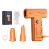 High-Speed Portable Mini Fan & Air Duster - Turbo Blower with Rechargeable Light for Ultimate Car Cleaning