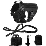 Tactical Military Vest Pet German Shepherd Golden Retriever Tactical Training Dog Harness and Leash Set for All Breeds Dogs