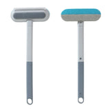 1/2Pcs Pet Hair Remover Brush Long Handle Window Cleaning Brush Pet Fur Cleaning Tool Manual Cat Dog Hair Remover Brush