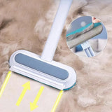 1/2Pcs Pet Hair Remover Brush Long Handle Window Cleaning Brush Pet Fur Cleaning Tool Manual Cat Dog Hair Remover Brush