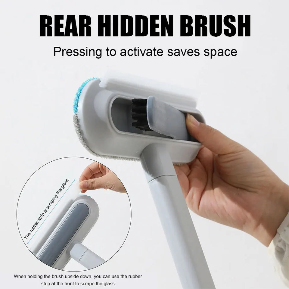 1/2Pcs Pet Hair Remover Brush Long Handle Window Cleaning Brush Pet Fur Cleaning Tool Manual Cat Dog Hair Remover Brush