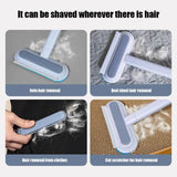 1/2Pcs Pet Hair Remover Brush Long Handle Window Cleaning Brush Pet Fur Cleaning Tool Manual Cat Dog Hair Remover Brush
