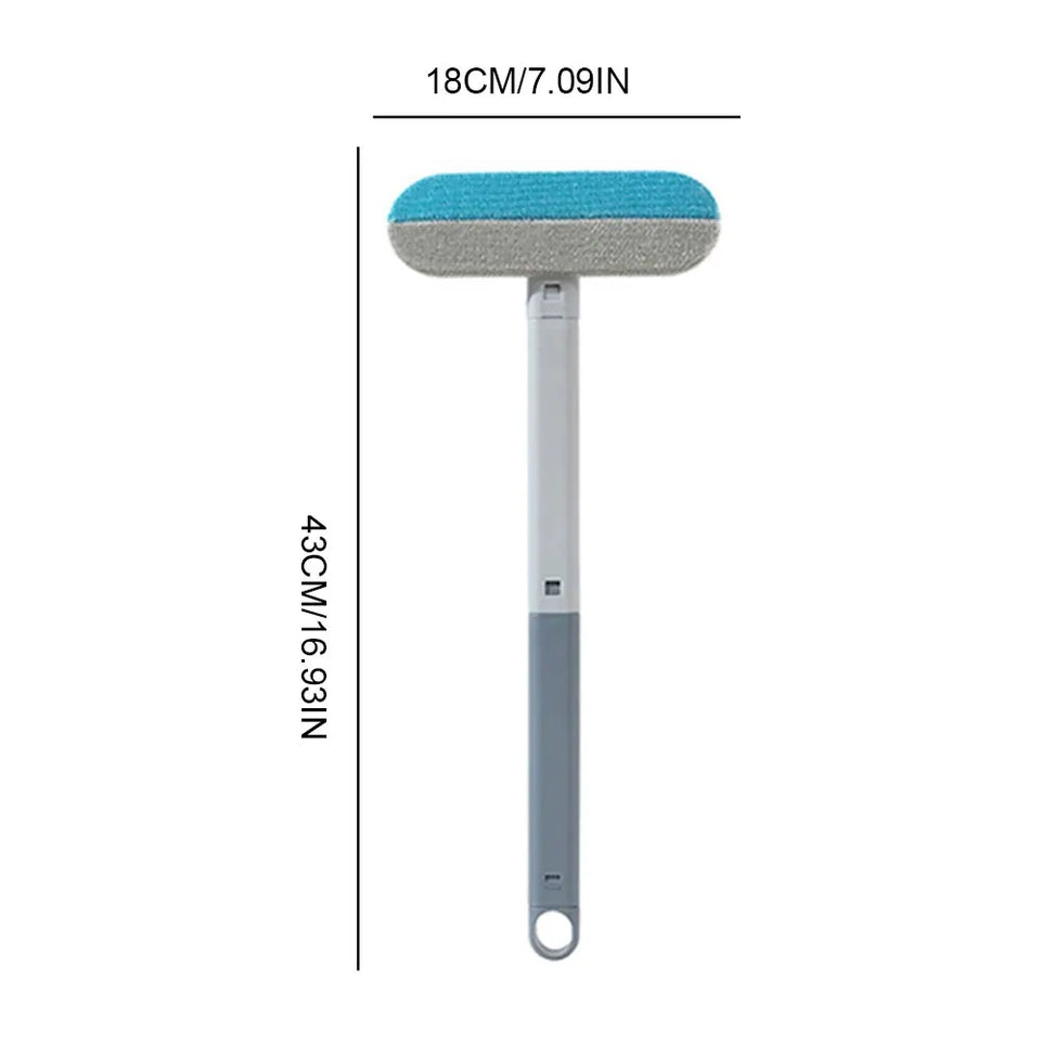 1/2Pcs Pet Hair Remover Brush Long Handle Window Cleaning Brush Pet Fur Cleaning Tool Manual Cat Dog Hair Remover Brush