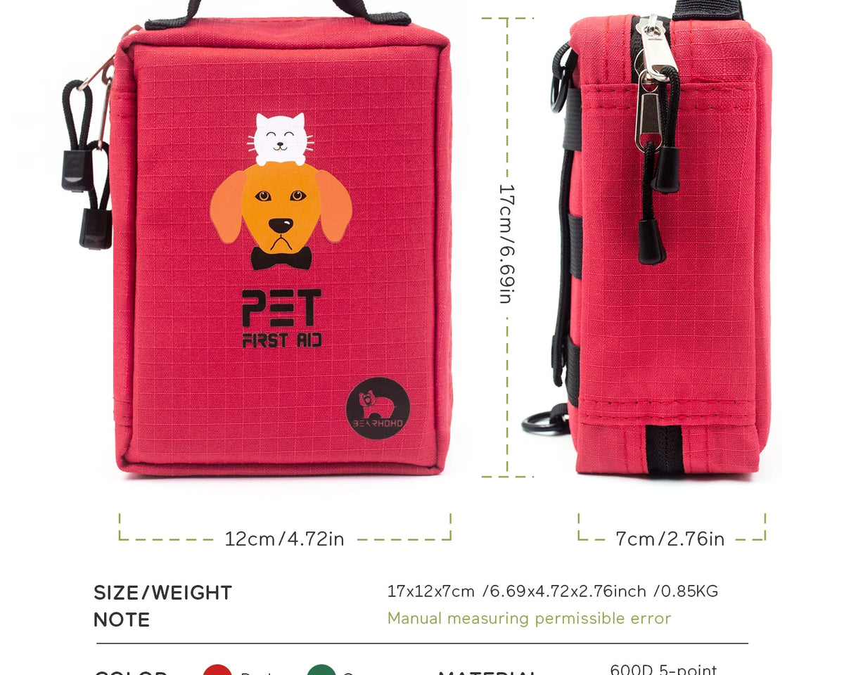 Ultimate Outdoor Pet First Aid Kit - Portable Care Bag for Cats and Dogs
