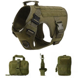 Tactical Military Vest Pet German Shepherd Golden Retriever Tactical Training Dog Harness and Leash Set for All Breeds Dogs