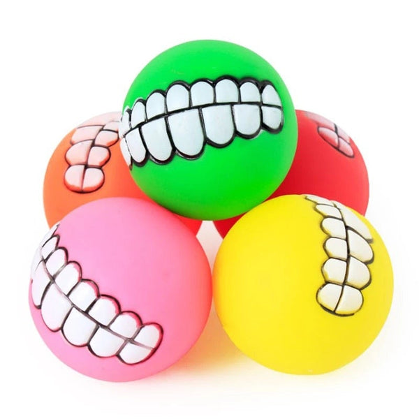 Squeaky Rubber Teeth Pet Toy - My Pet Collective Squeaky Rubber Teeth Pet Toy