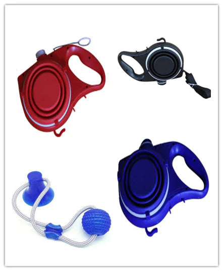 Pet Supplies With Water Bottle, Cup, Pet Rope - My Pet Collective Pet Supplies With Water Bottle, Cup, Pet Rope