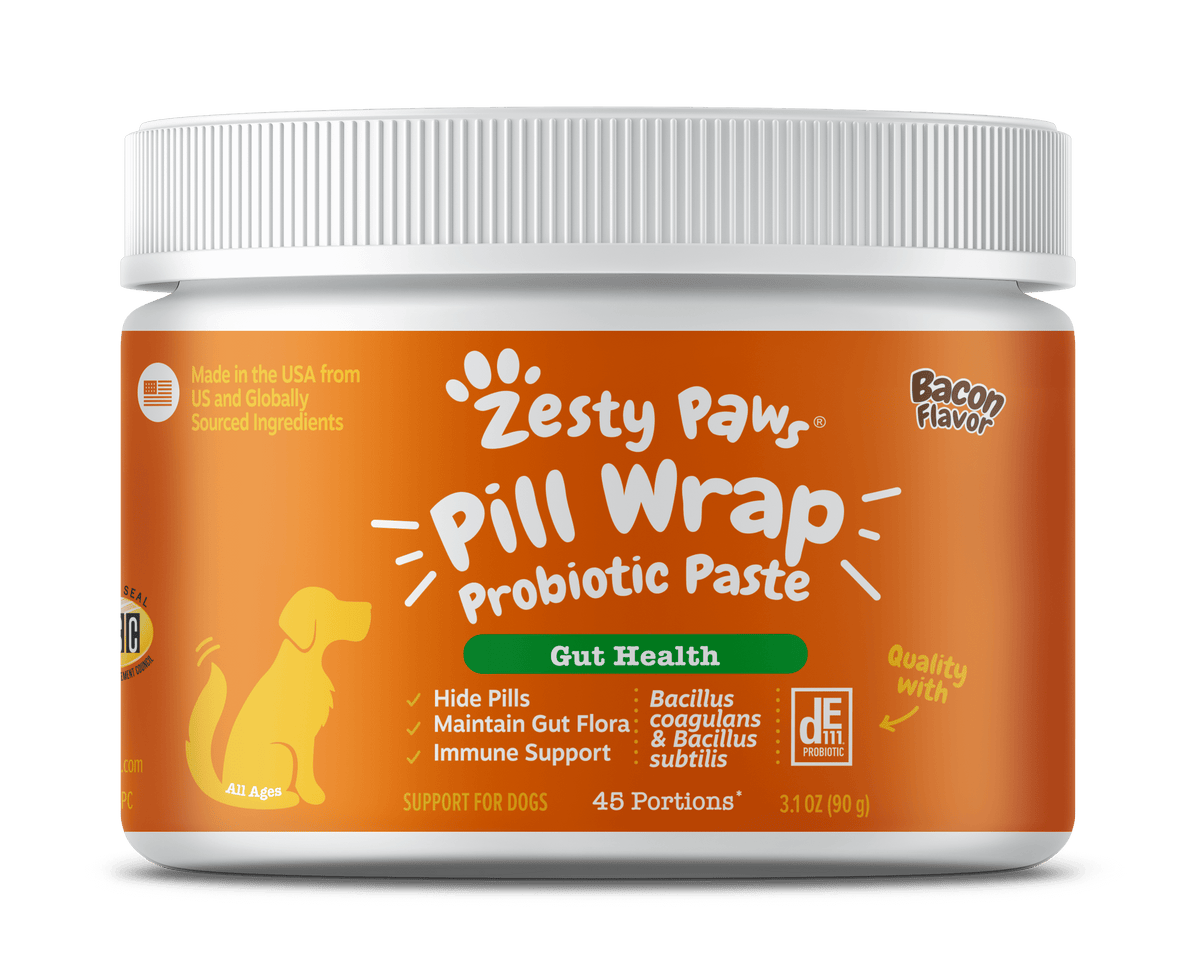 Bacon-Flavored Probiotic Pill Wrap Paste for Dogs - 45 Count Dry Training Treats