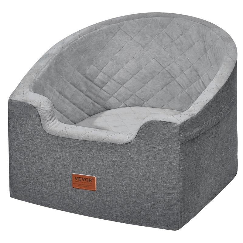  Waterproof Dog Booster Seat for Car with a Storage Pocket