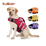 Kuoser High-Visibility Dog Life Jacket - Adjustable, Lightweight, and Reflective for Ultimate Safety and Floatation