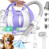 Comfy C1 Cordless Smart Pet Grooming Vacuum with Quiet Operation, Integrated Pet Clipper and Nail Grinder, 2L Dust Cup, and Four Grooming Tools for Effective Shedding and Home Cleaning