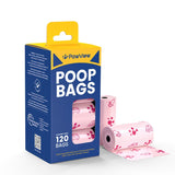 Pawview Hands-Free Retractable Dog Poop Bag Dispenser with Flashlight & Hook,