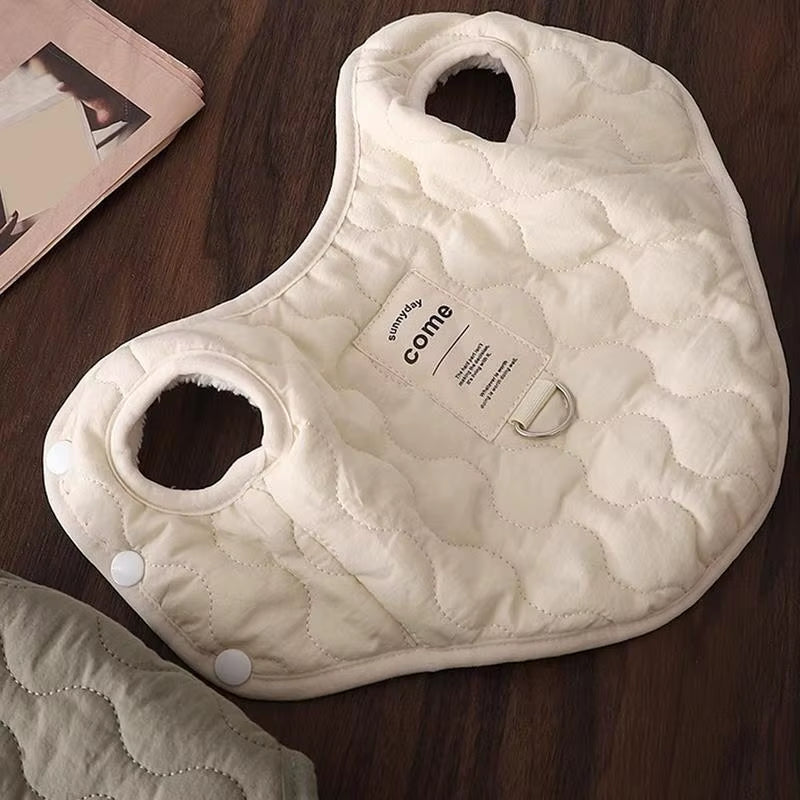 Cozy Winter Dog Coat with Harness Hole - Warm Snow Vest for Cold Weather Adventures