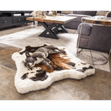 Puprug Premium Orthopedic Memory Foam Dog Bed with Faux Fur in Animal Print, 55