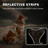 No Pull Adjustable Dog Harness for Large Breeds - Reflective Vest with Handle