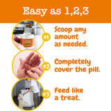 Bacon-Flavored Probiotic Pill Wrap Paste for Dogs - 45 Count Dry Training Treats