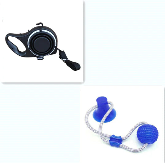 Pet Supplies With Water Bottle, Cup, Pet Rope - My Pet Collective Pet Supplies With Water Bottle, Cup, Pet Rope