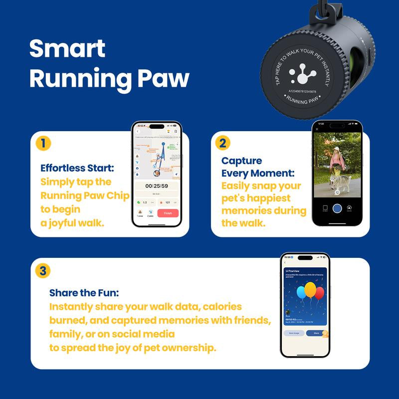 Pawview Hands-Free Retractable Dog Poop Bag Dispenser with Flashlight & Hook,